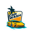car wash logo template vector image vector image
