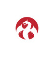 dragon icon vector image vector image