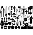 set of religious elements vector image vector image