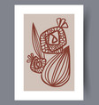 scandinavian abstract print set vector image
