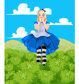 alice grow-up vector image
