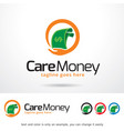 care money logo template vector image