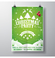 christmas party with typography vector image