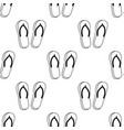 flip-flops seamless doodle pattern black vector image
