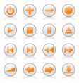 media icons vector image vector image