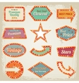 retro banner motel sign vector image vector image