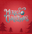 merry happy new year type vector image