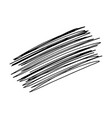 black brush strokes isolated on white vector image