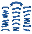 blue ribbon set vector image
