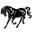 Running black horse Royalty Free Vector Image - VectorStock