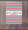 usa independence day poster vector image