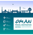 oman travel destination vector image