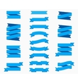 banners and flat ribbons isolated on white vector image