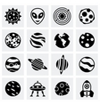 space icon set vector image