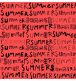 summer doodle seamless pattern vector image vector image