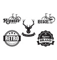 collection of vintage retro labels badges stamps vector image