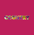 country concept word art vector image