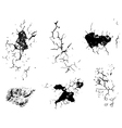 crack decay texture vector image vector image