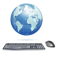 global computing concept vector image