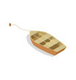 isometric farm boat vector image