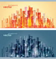 night city skyline vector image vector image
