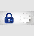 data security cyber or information privacy vector image