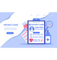 medical insurance - id card health vector image