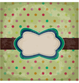 vintage polka dot design vector image