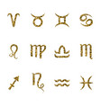 zodiac sign set vector image