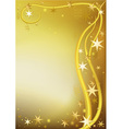 gold christmas greeting vector image