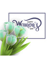 international happy womens day with flowers vector image vector image