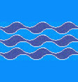 pixel water waves pattern computer game flat vector image vector image