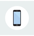smartphone flat icon vector image