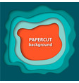 background with colorful paper cut shapes 3d vector image vector image
