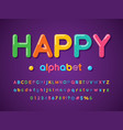 colour font vector image