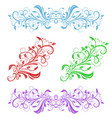 floral decorative ornaments flower branch vector image