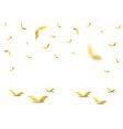 golden confetti background vector image