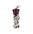 sam uncle smile cartoon vector image vector image