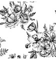 vintage floral seamless pattern vector image