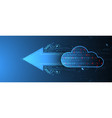 web cloud technology business abstract background vector image