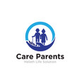 parents care logo designs simple modern vector image vector image