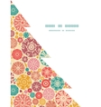 abstract decorative circles christmas tree vector image