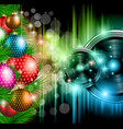 christmas club party background vector image