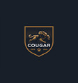 image a cougar or panther vector image