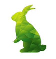 origami rabbit vector image vector image