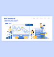 people trade candle chart software for long term vector image