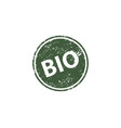 bio stamp texture rubber cliche imprint web vector image vector image