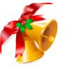 christmas bells corner vector image