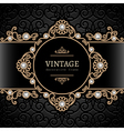 gold jewelry background vector image vector image