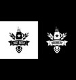 modern craft beer drink isolated logo vector image